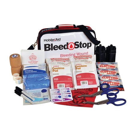 MOBILEAID BleedStop Double 200 Bleeding Wound Trauma First Aid Kit 32722